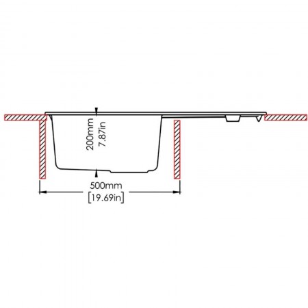 Кухонная мойка Fabiano Navio 79x50 Titanium А-18